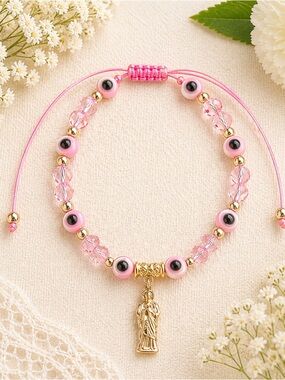 St Jude Evil Eye  Bracelet